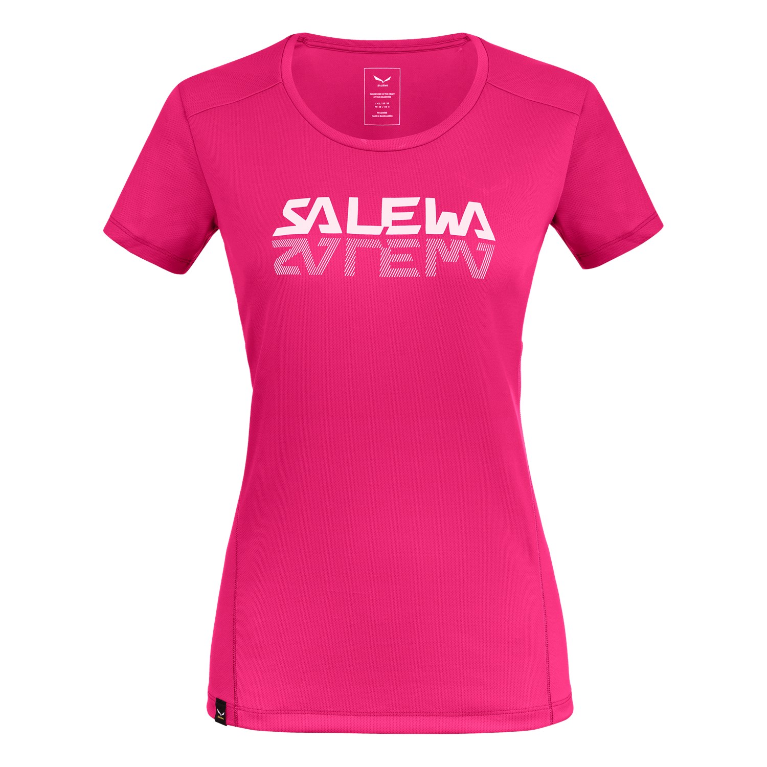 Salewa Women's Sporty Graphic Dry T-Shirts Pink UAL-781946